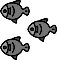 des poissons vecteur icône