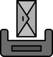 icône de vecteur de boîte de réception
