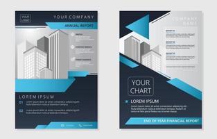 modèle de rapport annuel d'entreprise vecteur