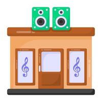 magasin d'instruments de musique vecteur