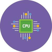 CPU processeur vecteur icône