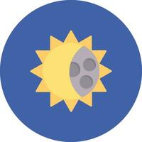 solaire éclipse vecteur icône