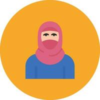 icône de vecteur hijab