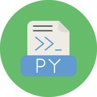 icône de vecteur de fichier python