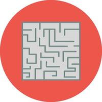Labyrinthe défi vecteur icône
