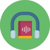 icône de vecteur de livre audio