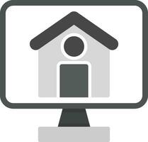 acheter maison en ligne vecteur icône