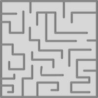 Labyrinthe défi vecteur icône
