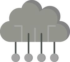 icône de vecteur de mise en réseau cloud