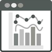 icône de vecteur graphique statistique