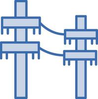 électrique pôle vecteur icône