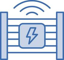 électrique clôture vecteur icône