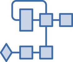 icône de vecteur d'organigramme