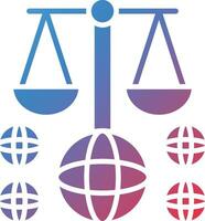 icône de vecteur de droit international