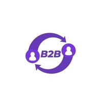 b2b, entreprise à entreprise vecteur