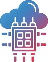 icône de vecteur de traitement de données
