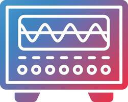 icône de vecteur d'oscilloscope