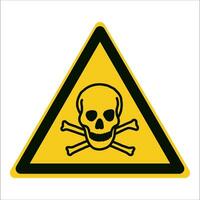 iso 7010 inscrit sécurité panneaux symbole pictogramme mises en garde mise en garde danger toxique Matériel vecteur
