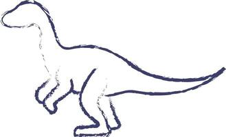 dinosaure main tiré vecteur illustration