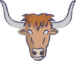 yak visage main tiré vecteur illustration
