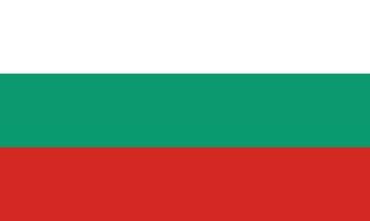 plat illustration de Bulgarie drapeau. Bulgarie drapeau conception. vecteur
