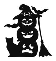 effrayant vecteur silhouettes pour Halloween