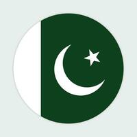 Pakistan drapeau vecteur icône conception. Pakistan cercle drapeau. rond de Pakistan drapeau.