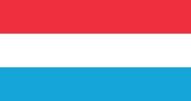 plat illustration de Luxembourg drapeau. Luxembourg drapeau conception. vecteur