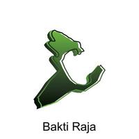 carte ville de bakti raja logo vecteur conception. abstrait, dessins concept, logos, logotype élément pour modèle.