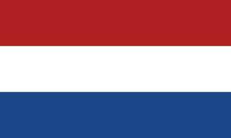 plat illustration de Pays-Bas drapeau. Pays-Bas drapeau conception. vecteur