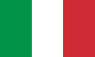 plat illustration de Italie drapeau. Italie drapeau conception. vecteur