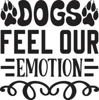 chiens ressentir notre émotion vecteur