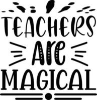 les professeurs sont magiques vecteur