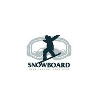 snowboard logo vecteur