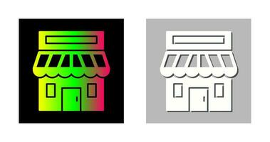 icône de vecteur de lieu de vente au détail