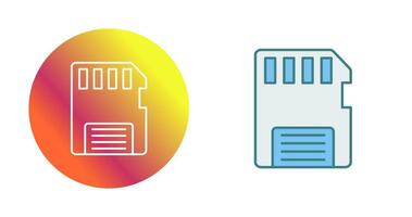 icône de vecteur de carte mémoire