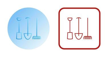 icône de vecteur d'outils de jardinage