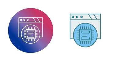 icône de vecteur de processeur