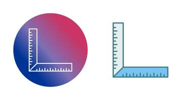 icône de vecteur de règle carrée