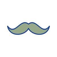 icône de vecteur de moustache