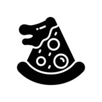 Pizza glyphe icône. vecteur icône pour votre site Internet, mobile, présentation, et logo conception.