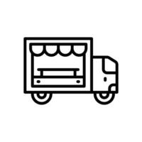 nourriture un camion ligne icône. vecteur icône pour votre site Internet, mobile, présentation, et logo conception.