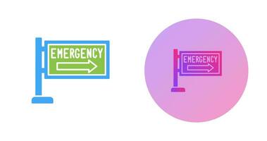 icône de vecteur de signe d'urgence