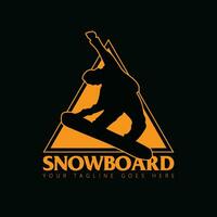 snowboard logo vecteur