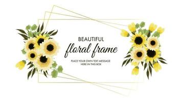 conception d'ornements floraux - invitation ou carte de voeux pour la décoration de mariage vecteur