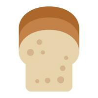 pain plat icône, vecteur et illustration