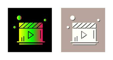 icône de vecteur de lecteur vidéo