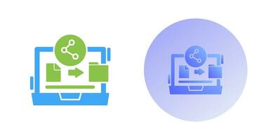 icône de vecteur de partage de fichiers