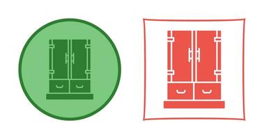 icône de vecteur de tiroir d'armoire