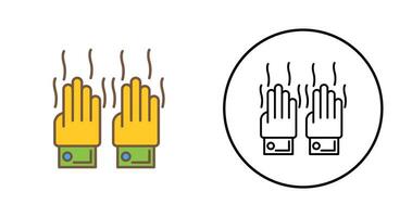 icône de vecteur de mains malodorantes